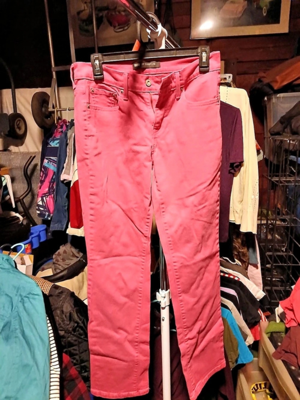 Levi's Pink Straight Leg Jeans